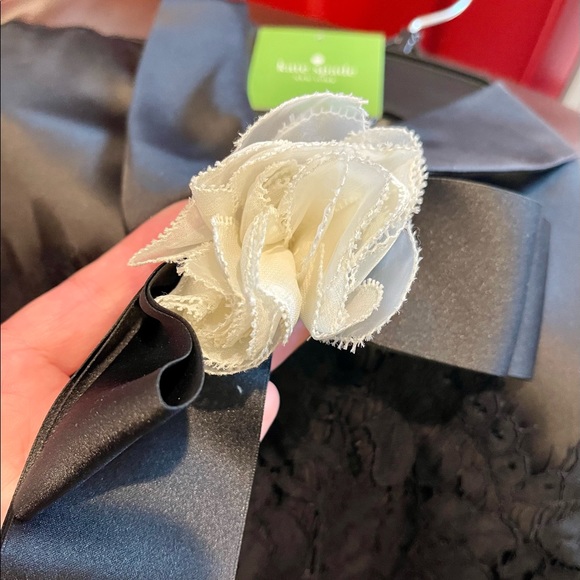 NWT Kate Spade Lace dress Aline sleeveless Floral Black On pointe pattern Size:4 - Picture 4 of 16